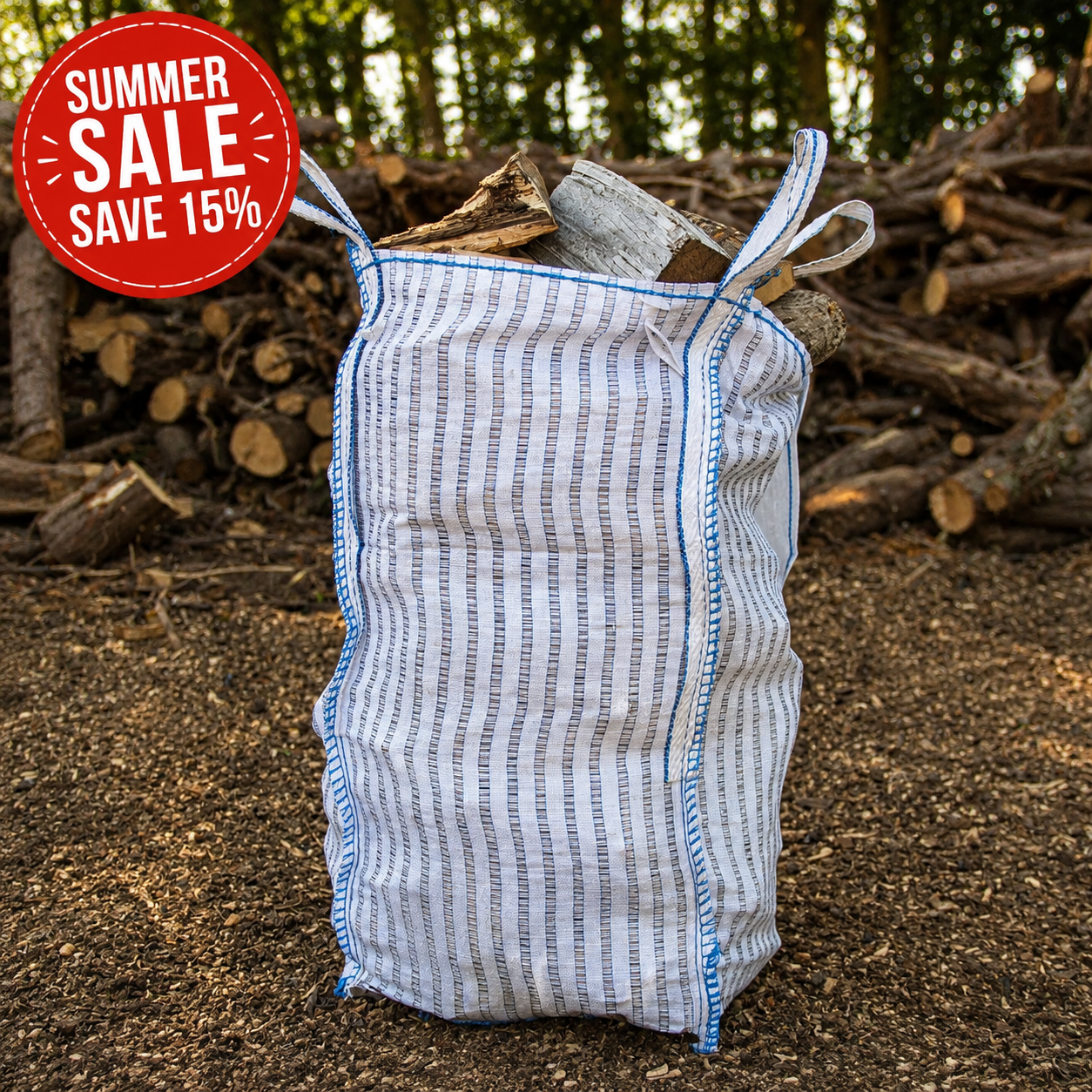 Barrow Bag of air dried hardwood logs